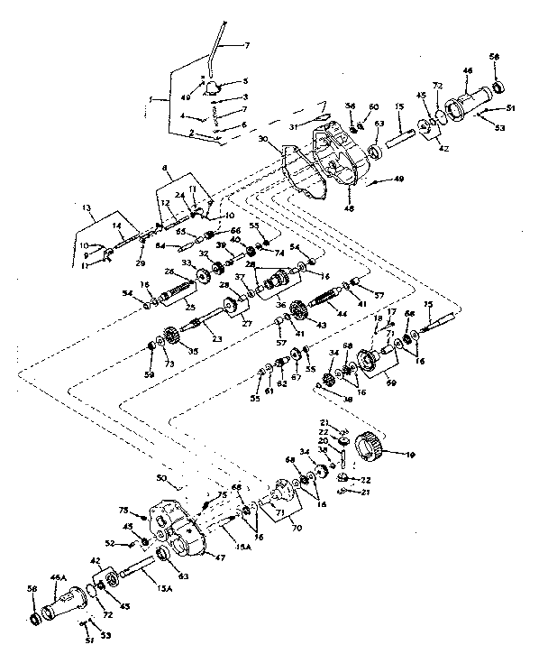 Craftsman 91799811 transaxle diagram