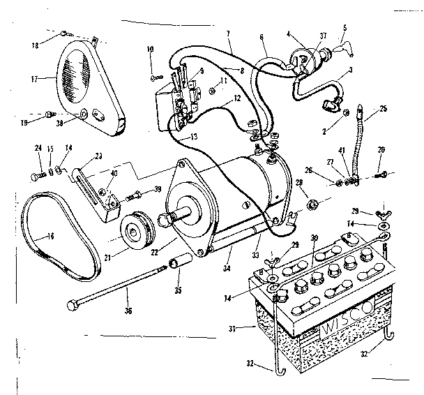 Craftsman 91799820 electric starter diagram