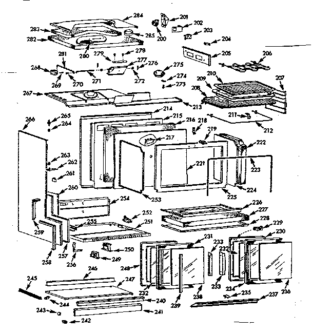 Kenmore 1039886740 upper body section diagram