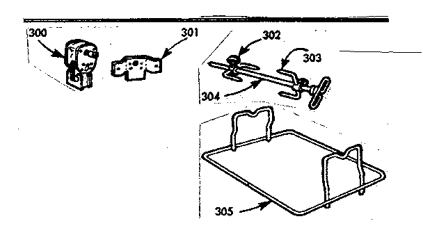 Kenmore 1039886740 optional rotisserie kit no. 7106720 diagram