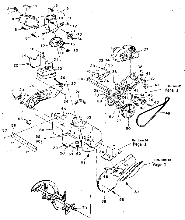 Craftsman 536884220 auger housing assembly diagram