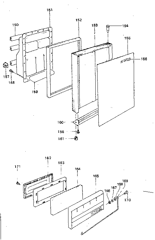Norcold DE-400C door diagram