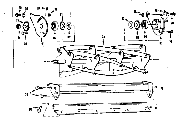 Craftsman 174912901 reel & bed knife diagram