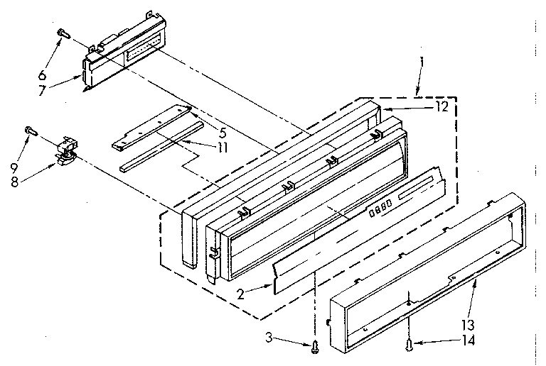 Kenmore 6651698580 console diagram
