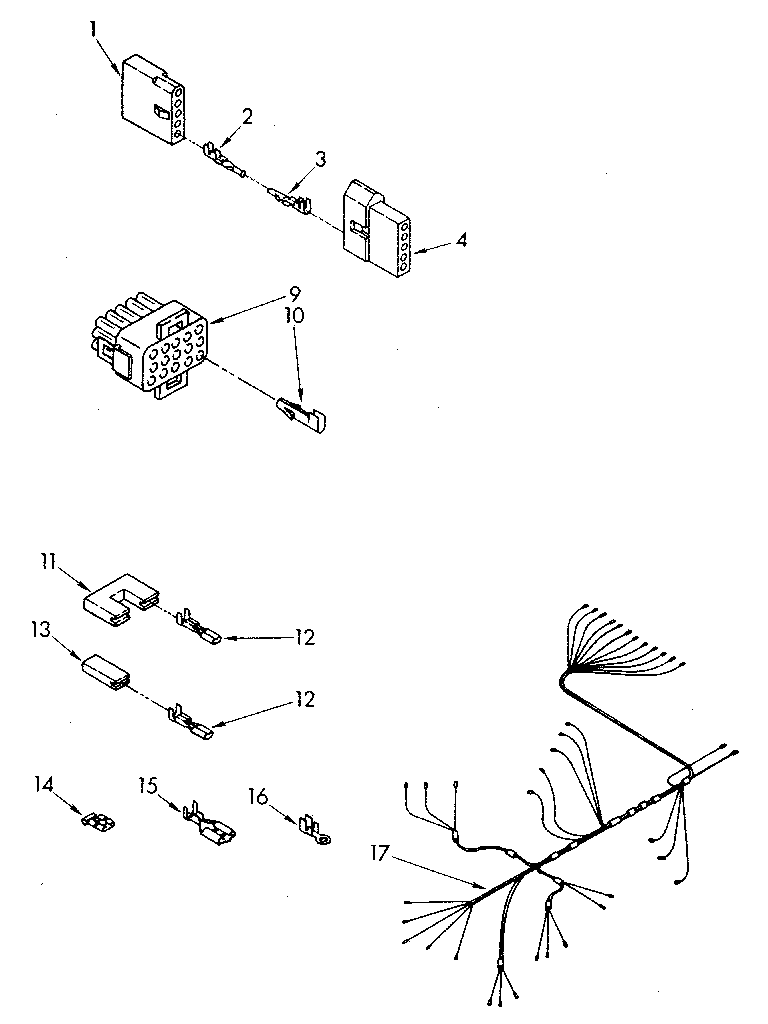 Kenmore 6651698580 wiring harness diagram