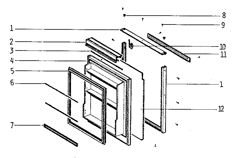 Kenmore 49163 door diagram