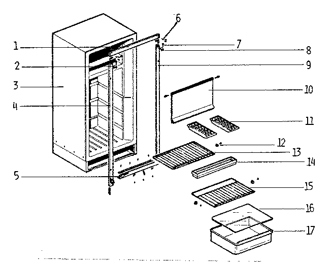 Kenmore 49163 cabinet diagram