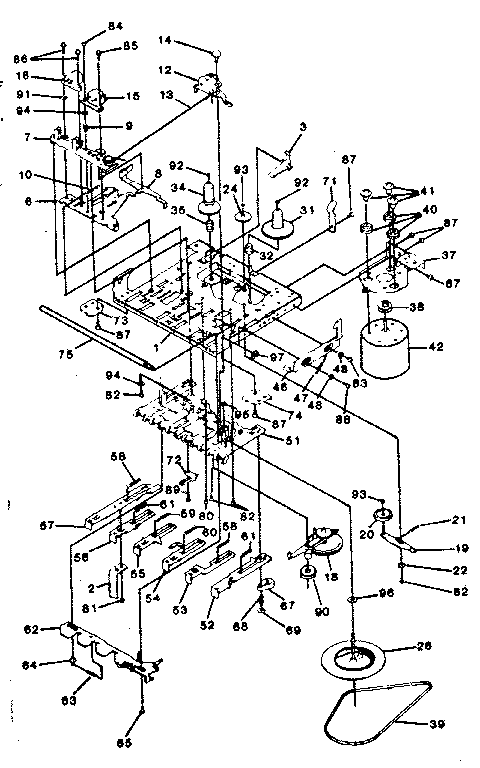 LXI 13291948351 cassette mechanism tn33 znfc p-rec diagram