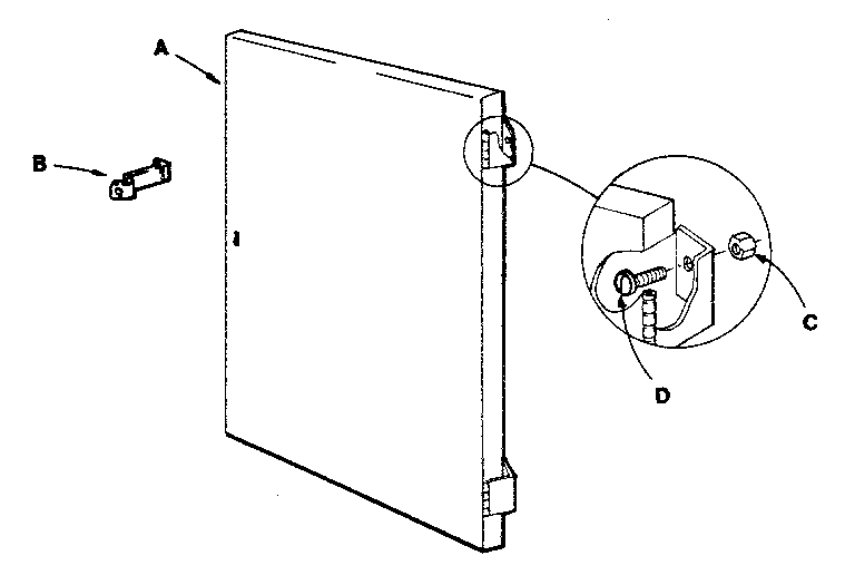 Craftsman 70610369 door assembly diagram