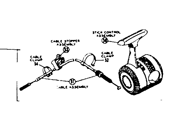 Sears 502474640 stick shift control diagram