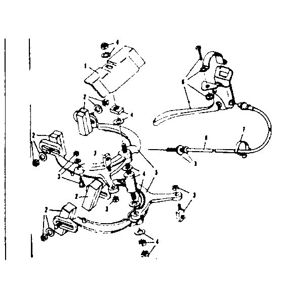 Sears 502477250 dual rear caliper hand brake diagram