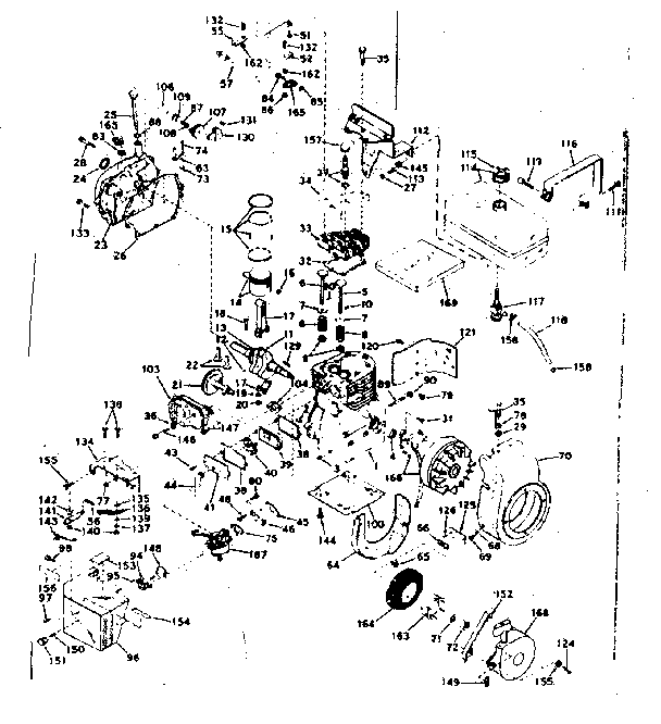 Craftsman 53682563 basic engine diagram