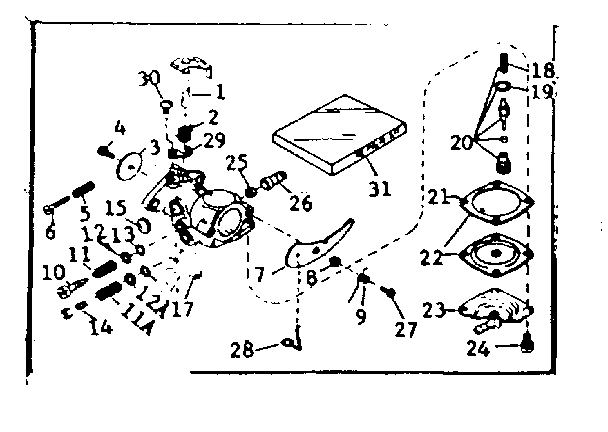 Craftsman 53613650 carburetor diagram