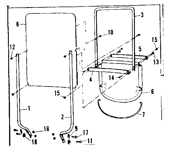 Craftsman 53682242 main frame diagram