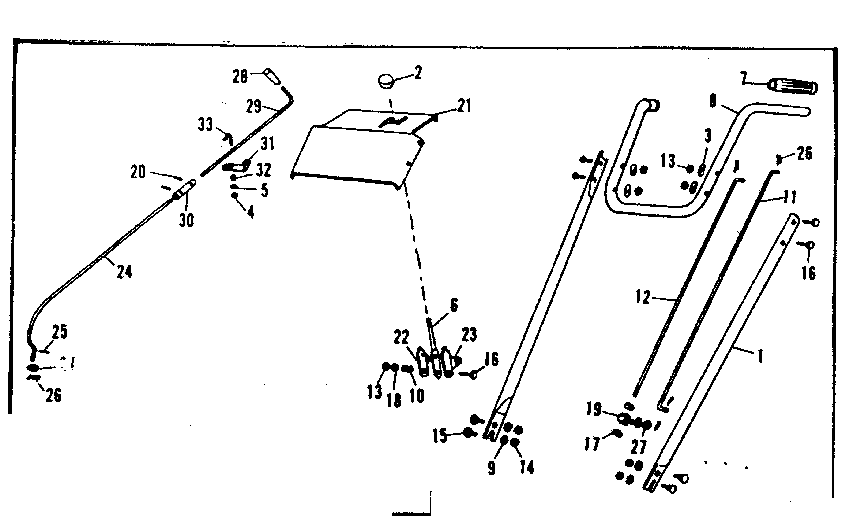 Craftsman 53682550 handle assembly diagram
