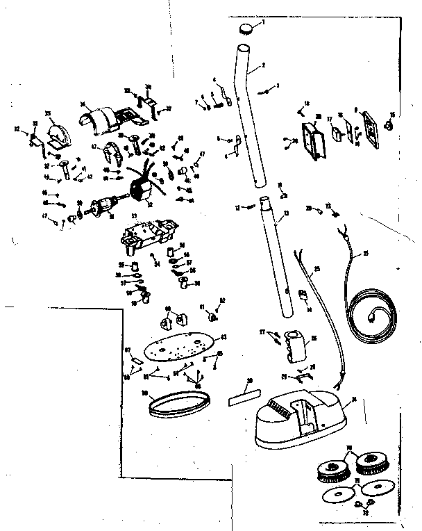 Kenmore 10060001 floor polisher diagram