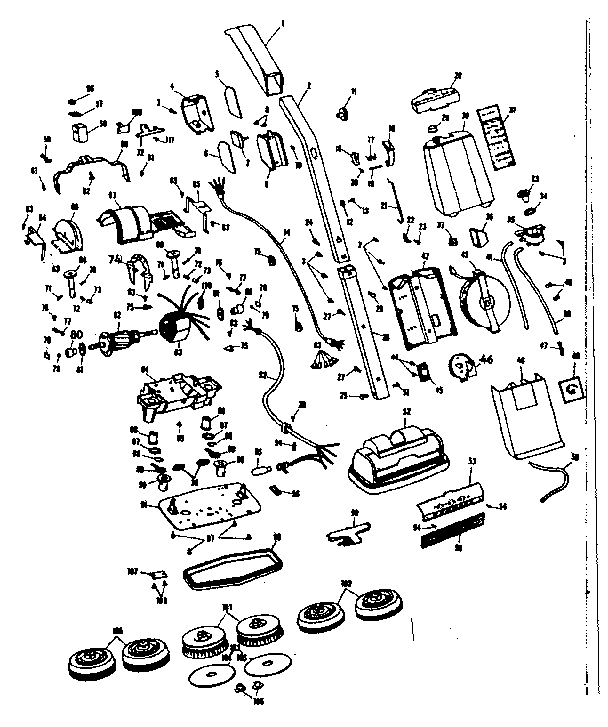 Kenmore 10060853 floor polisher diagram
