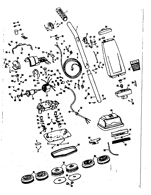 Kenmore 10060893 floor polisher diagram