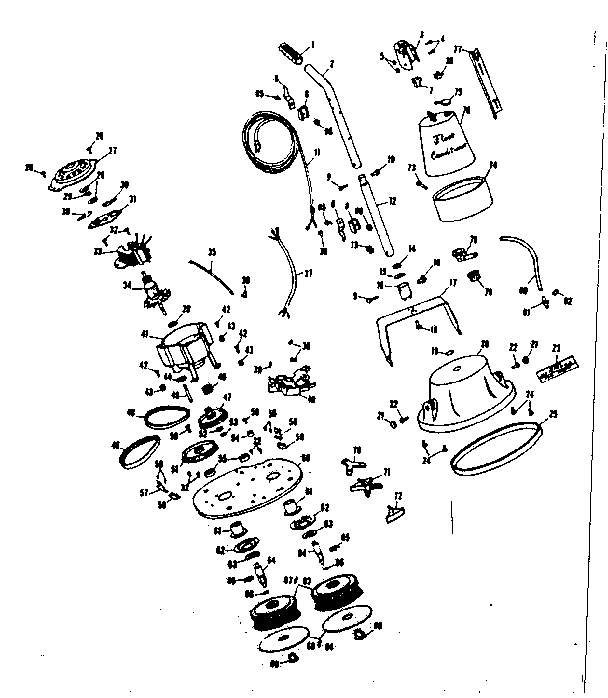 Kenmore 10070400 floor polisher diagram