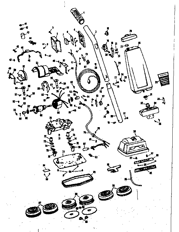 Kenmore 10070701 floor polisher diagram