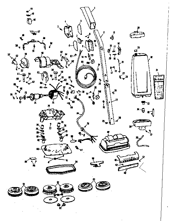 Kenmore 10070801 floor polisher diagram