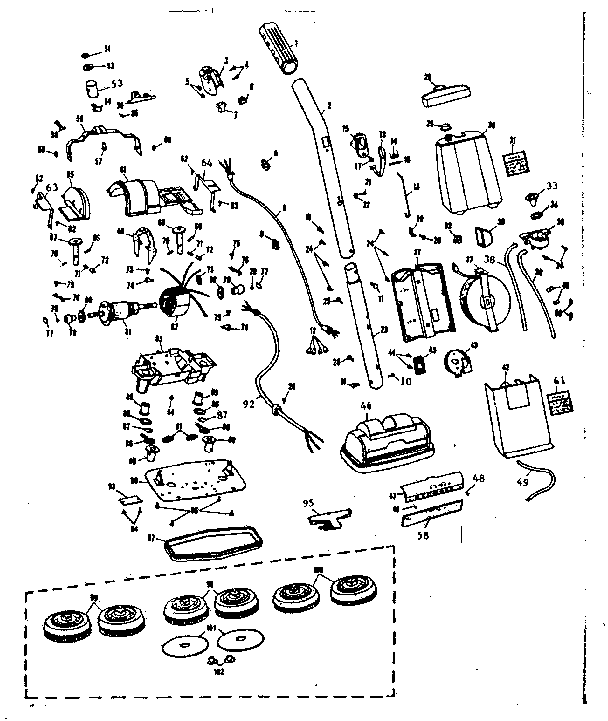 Kenmore 10070980 floor polisher diagram