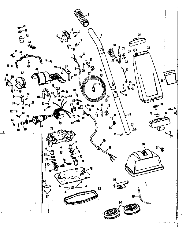 Kenmore 10072500 floor polisher diagram