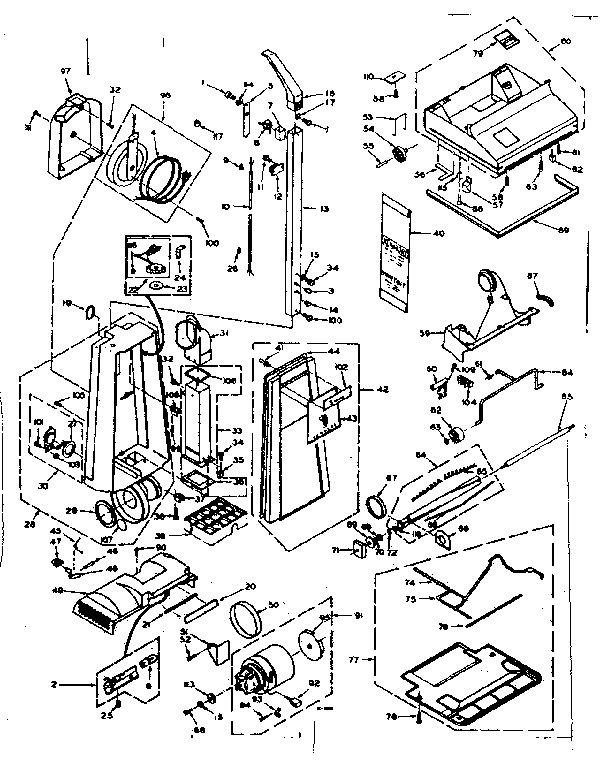Kenmore 11674951 vacuum cleaner parts diagram