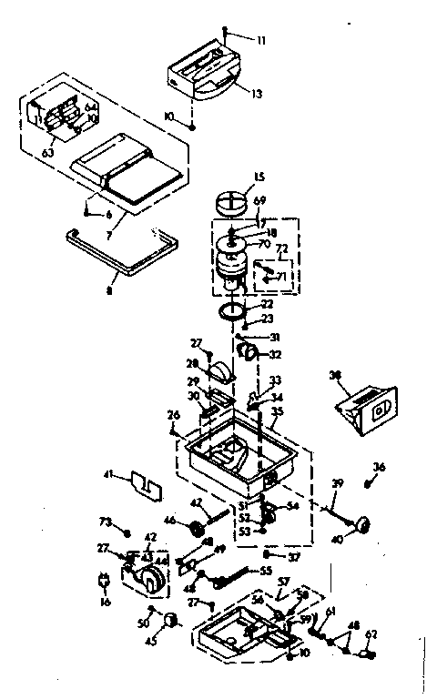 Kenmore 11676852 base assembly diagram