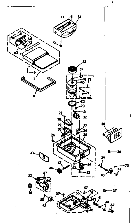 Kenmore 11686871 base assembly diagram
