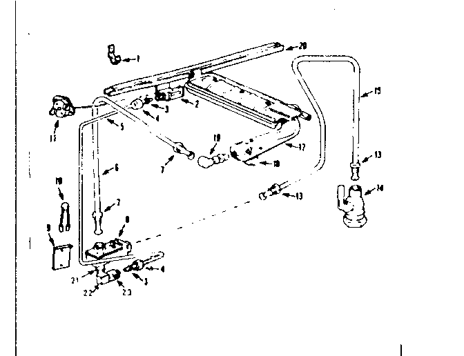 Kenmore 1033266720 burner section diagram