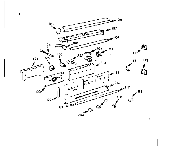 Kenmore 1033266720 control panel diagram