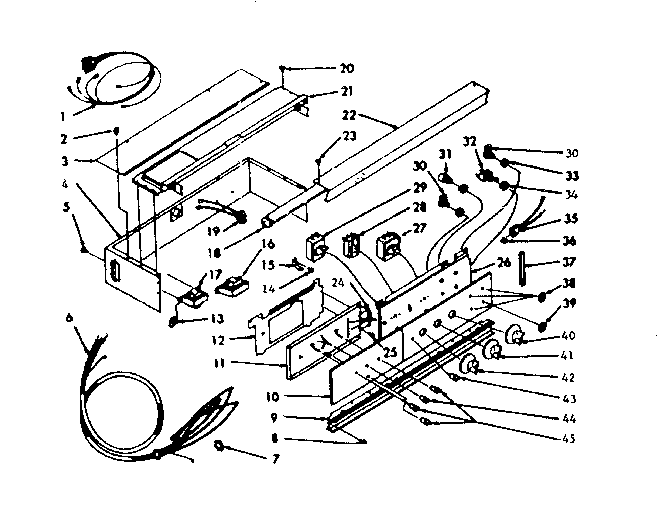 Kenmore 1034266751 control section diagram