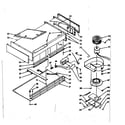 Kenmore 1035476760 hood and blower assembly diagram