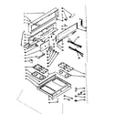 Kenmore 1037346700 backguard & main top section diagram