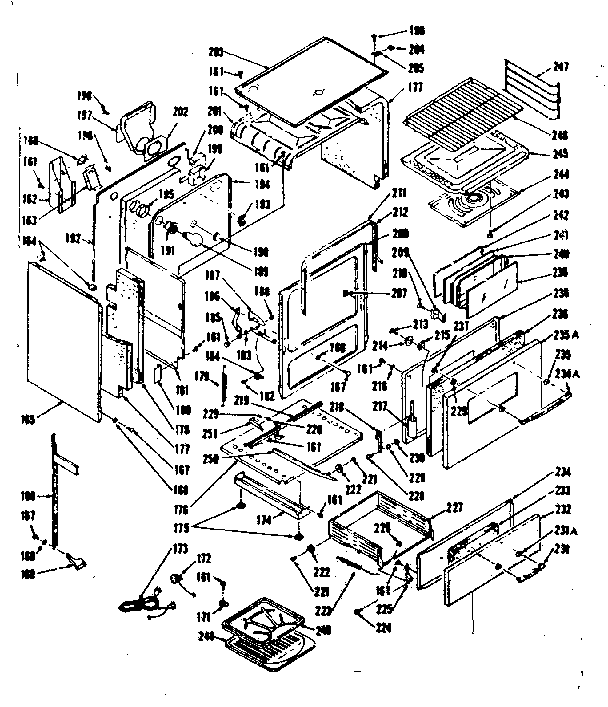 Kenmore 1037406741 body section diagram