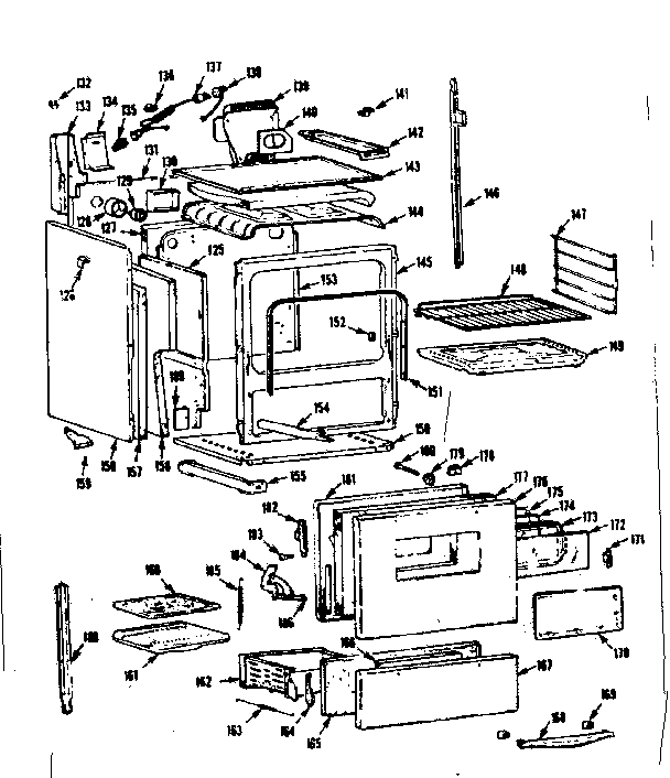 Kenmore 1037426642 body section diagram
