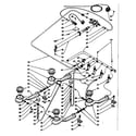 Kenmore 1037706700 burner section diagram