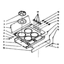 Kenmore 1037706700 main top section diagram