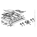 Kenmore 1037786642 main top section diagram