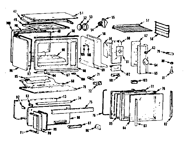 Kenmore 1037786602 eye level oven diagram