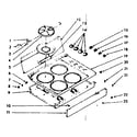 Kenmore 1037806700 main top section diagram
