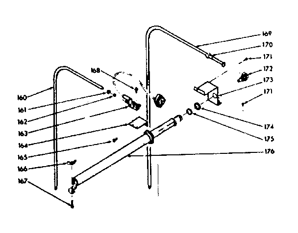 Kenmore 1037806700 upper burner section diagram