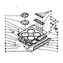 Kenmore 1037846791 main top section diagram