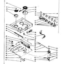 Kenmore 1039376740 main top section diagram