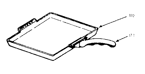 Kenmore 1039386700 optional set-on griddle diagram