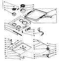 Kenmore 1039396760 main top section diagram