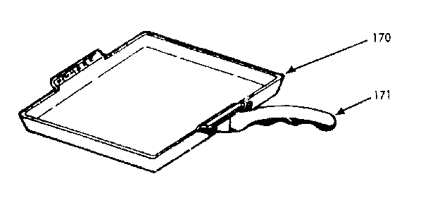 Kenmore 1039406760 optional set-on griddle diagram