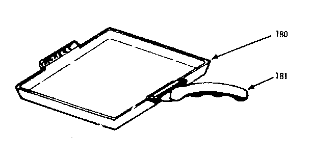 Kenmore 1039426700 optional set-on griddle diagram