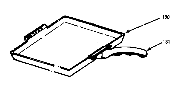 Kenmore 1039426701 optional set-on griddle diagram